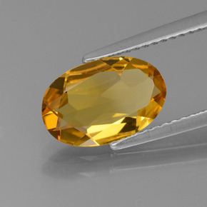 1,73 ctw natürlicher gelber Goldberyll, Oval Schliff, VVS-VS