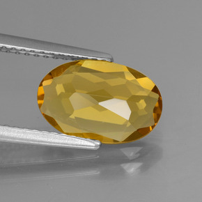 1,73 ctw natürlicher gelber Goldberyll, Oval Schliff, VVS-VS