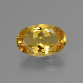 1,74 ctw natürlicher gelber Goldberyll, Oval Schliff, VVS-VS