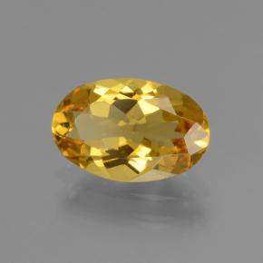 1,74 ctw natürlicher gelber Goldberyll, Oval Schliff, VVS-VS