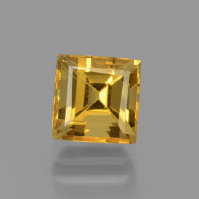 1,92 ctw natürlicher Gold Goldberyll, Quadrat, VVS-VS