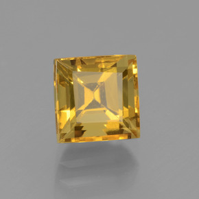1,92 ctw natürlicher Gold Goldberyll, Quadrat, VVS-VS