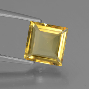 1,50 ctw natürlicher Gold Goldberyll, Quadrat, VVS-VS