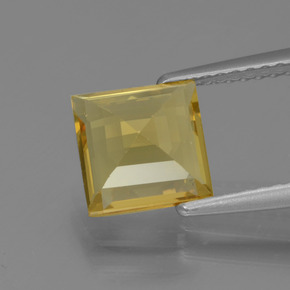 1,50 ctw natürlicher Gold Goldberyll, Quadrat, VVS-VS