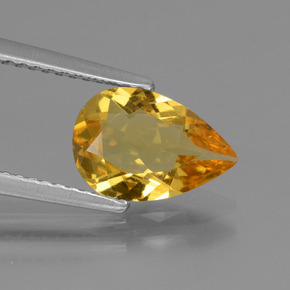 1,22 ctw natürlicher Gold Goldberyll, Birnenform, VVS-VS