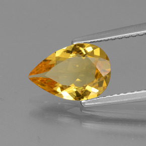 1,22 ctw natürlicher Gold Goldberyll, Birnenform, VVS-VS