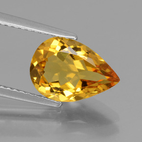 2,33 ctw natürlicher Gold Goldberyll, Birnenform, VVS-VS