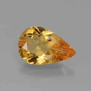1,38 ctw natürlicher Gold Goldberyll, Birnenform, VVS