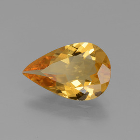 1,38 ctw natürlicher Gold Goldberyll, Birnenform, VVS
