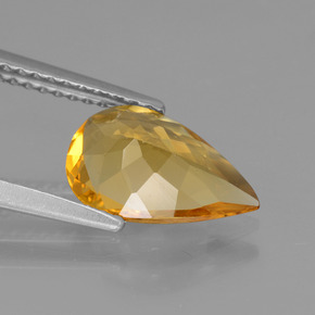1,38 ctw natürlicher Gold Goldberyll, Birnenform, VVS