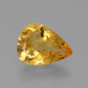 1,63 ctw natürlicher Gold Goldberyll, Birnenform, VVS