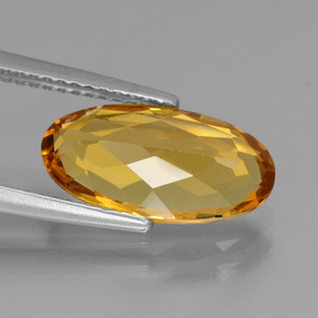 2,94 ctw natürlicher Gold Goldberyll, Oval Schliff, VVS-VS