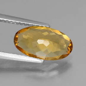 1,96 ctw natürlicher gelber Goldberyll, Oval Schliff, VVS-VS