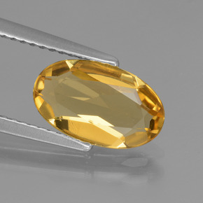 1,72 ctw natürlicher Gold Goldberyll, Oval Schliff, VVS-VS