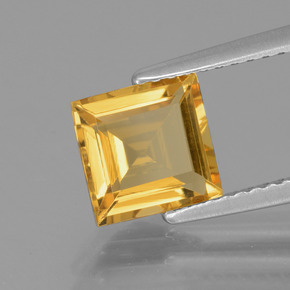 1,46 ctw natürlicher Gold Goldberyll, Quadrat, VS