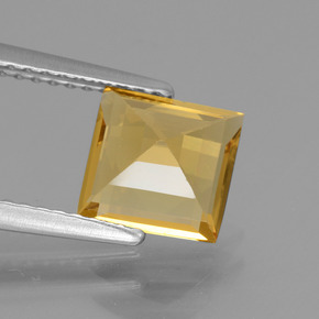 1,46 ctw natürlicher Gold Goldberyll, Quadrat, VS