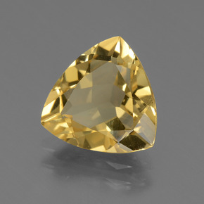 2,67 ctw natürlicher Gold Goldberyll, Trillion, VVS
