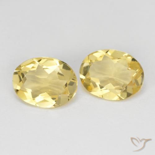 2.98 ct natürliche Warmes Gelb Goldener Beryll-Edelsteine, Oval, VVS-VS