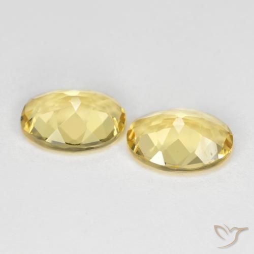 2.98 ct natürliche Warmes Gelb Goldener Beryll-Edelsteine, Oval, VVS-VS