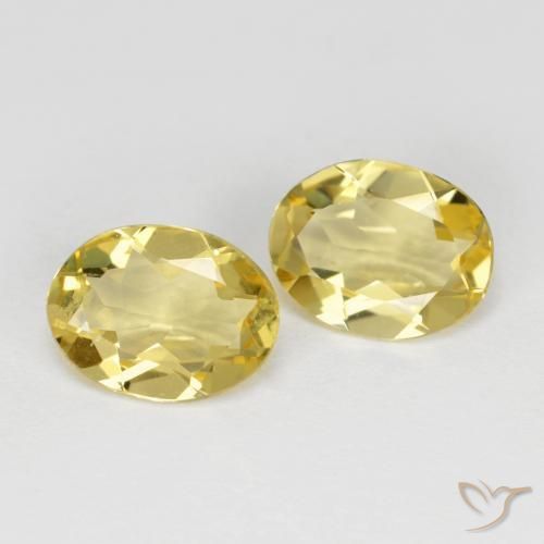 3.03 ct natürliche Helles Gold-Gelb Goldener Beryll-Edelsteine, Oval, VVS-VS