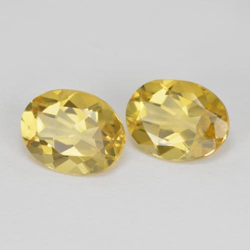 3,51 ct natürliche gelber Goldberyll-Edelsteine, Oval Schliff, VVS