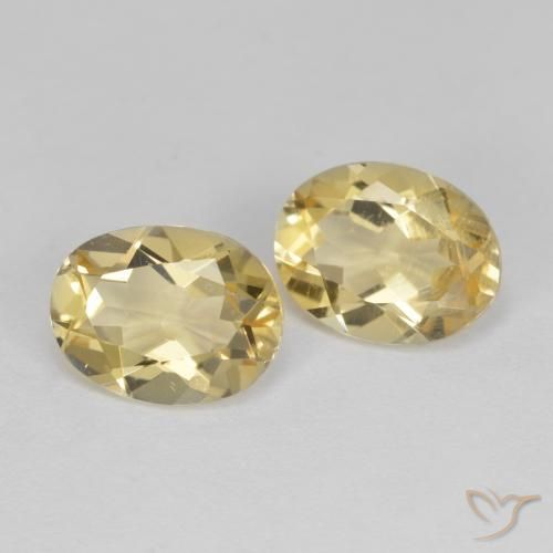 3.38 ct natürliche Dijon Gelb Goldener Beryll-Edelsteine, Oval, VS