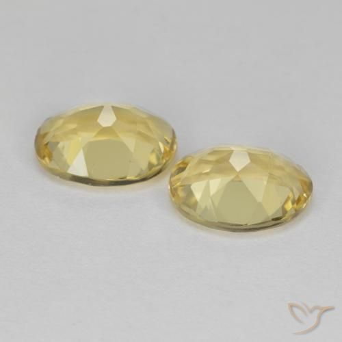 3.38 ct natürliche Dijon Gelb Goldener Beryll-Edelsteine, Oval, VS