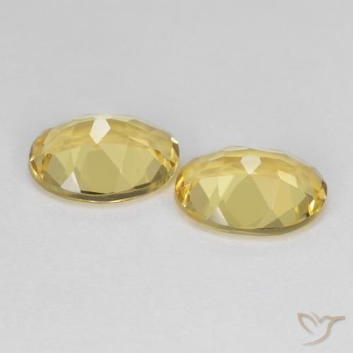 3.21 ct natürliche Toskana Gelb Goldener Beryll-Edelsteine, Oval, VVS-VS
