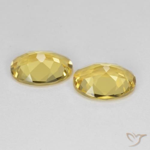 2.97 ct natürliche Helles Gold-Gelb Goldener Beryll-Edelsteine, Oval Schliff, VVS-VS