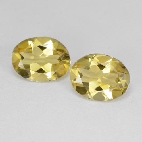 3,12 ct natürliche gelber Goldberyll-Edelsteine, Oval Schliff, VVS-VS