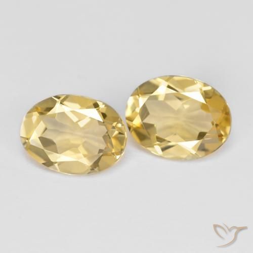 3.29 ct natürliche Warmes Gelb Goldener Beryll-Edelsteine, Oval, VVS-VS