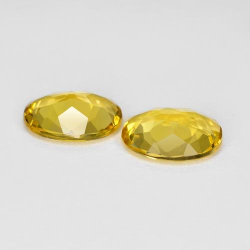2,44 ct natürliche Dunkel gelb Goldberyll-Edelsteine, Oval Schliff, VS