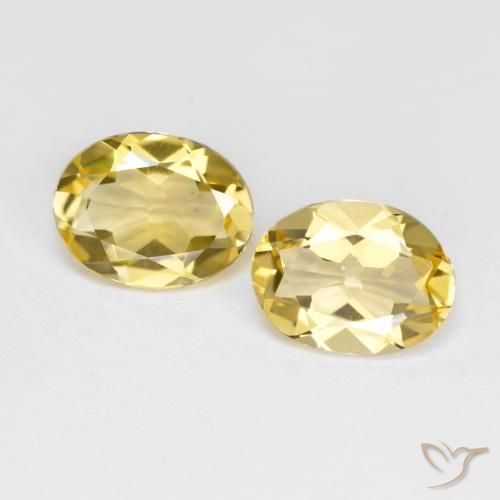 3.02 ct natürliche Hell Gold Goldener Beryll-Edelsteine, Oval, VS
