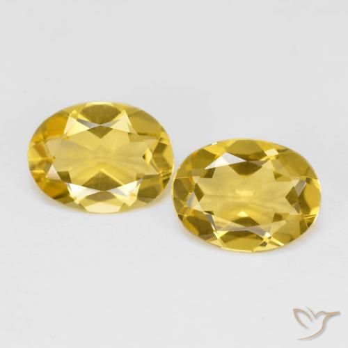 3.09ctw Natürlicher Gelblich Gold Goldener Beryll, Oval, VS