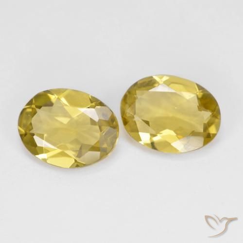2.79 ct natürliche Mittelgelb Goldener Beryll-Edelsteine, Oval, VS