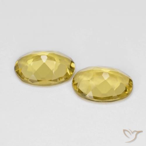 2.79 ct natürliche Mittelgelb Goldener Beryll-Edelsteine, Oval, VS