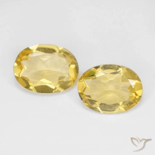 2.92ctw Natürlicher Honiggelb Goldener Beryll, Oval, VS