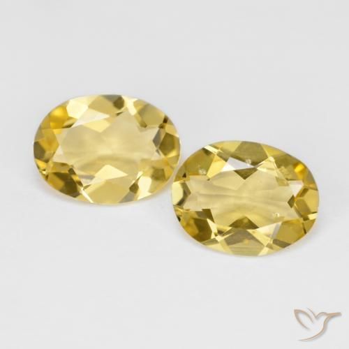 2.85ctw Natürlicher Mittelgelb Goldener Beryll, Oval, VS
