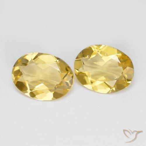 2.85 ct natürliche Mittelgelb Goldener Beryll-Edelsteine, Oval, VS