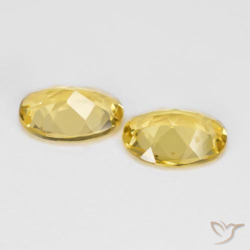 2.85 ct natürliche Mittelgelb Goldener Beryll-Edelsteine, Oval, VS