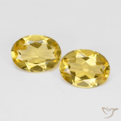 2.92ctw Natürlicher Honiggelb Goldener Beryll, Oval, VS