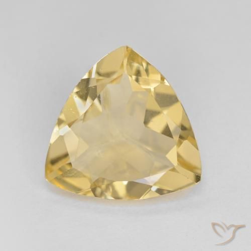3.19ct Natürlicher Mittelgelb Goldener Beryll, Trillion, VS