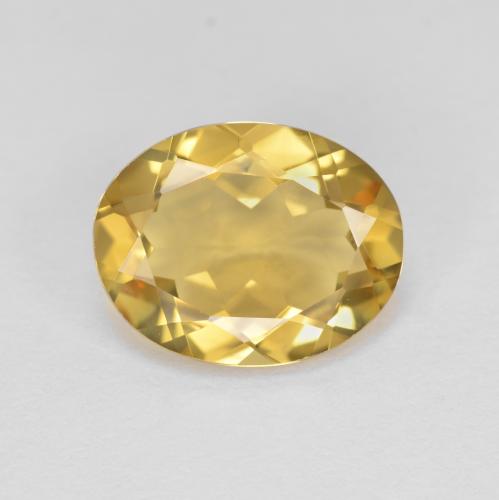 2,79 ctw natürlicher gelber Goldberyll, Oval Schliff, VVS