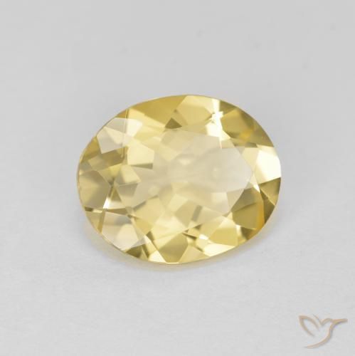 9,17 ctw natürlicher Mittelgelb Goldener Beryll, Oval, VVS