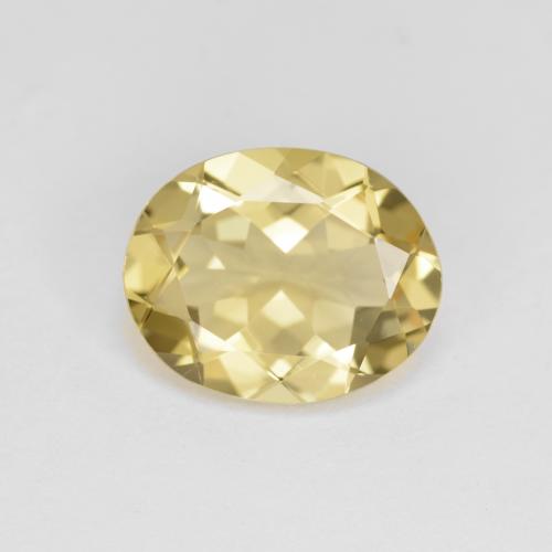 3,12 ctw natürlicher gelber Goldberyll, Oval Schliff, VVS
