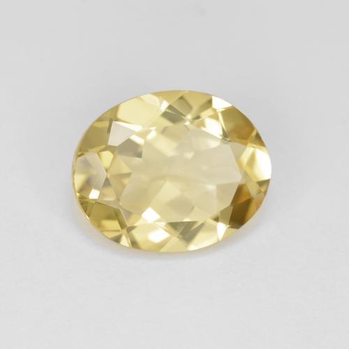 3,12 ctw natürlicher gelber Goldberyll, Oval Schliff, VVS