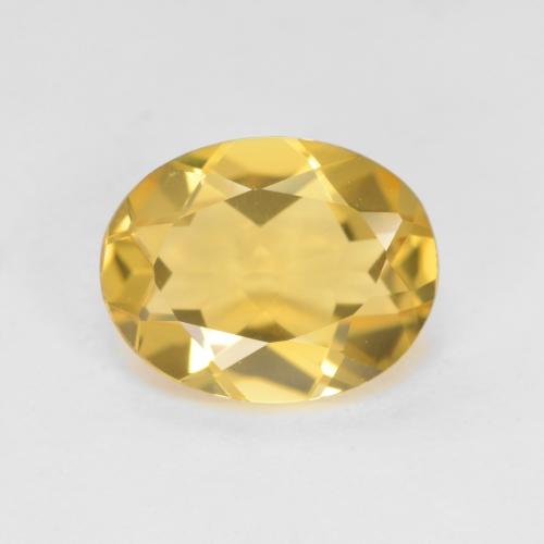 1,72 ctw natürlicher gelber Goldberyll, Oval Schliff, VVS-VS