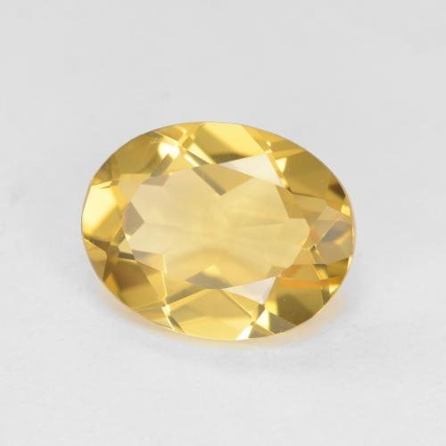 1,72 ctw natürlicher gelber Goldberyll, Oval Schliff, VVS-VS