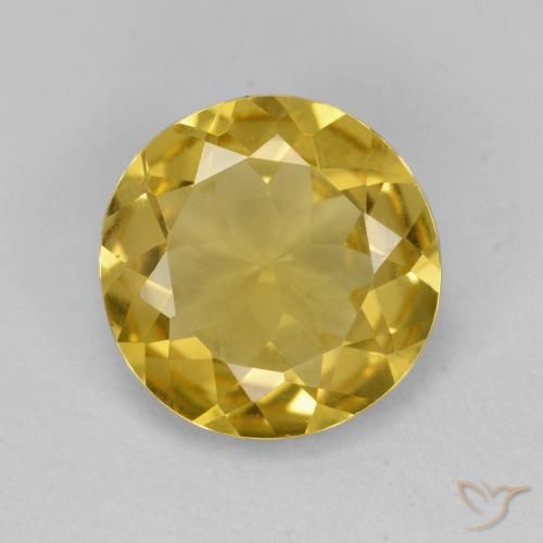2.84ct Natürlicher Honiggelb Goldener Beryll, Runden, VVS