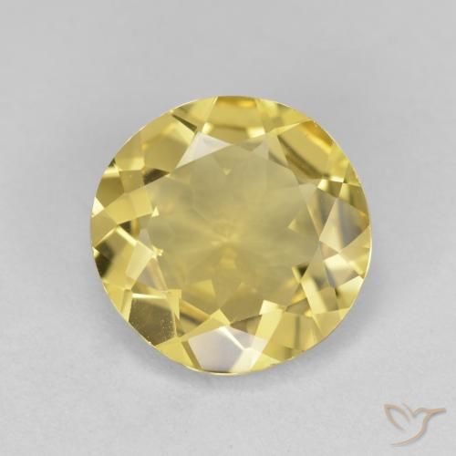 2.78ct Natürlicher Hell Gold Goldener Beryll, Runden, VS